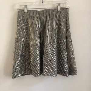 silver skirt